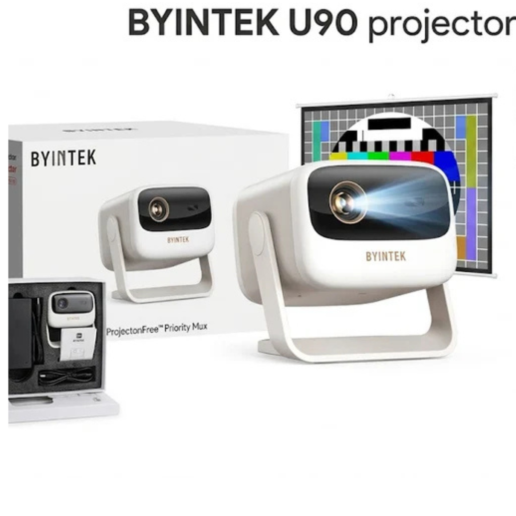 BYINTEK UFO U90 Max 4k Home Theater Living Room Dining Table Projector GTV